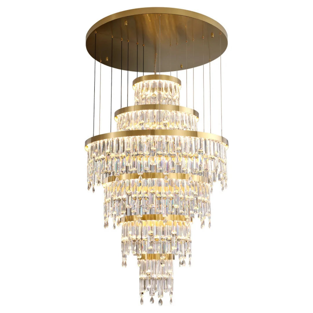 Prazzo Ring Staircase Crystal Chandelier