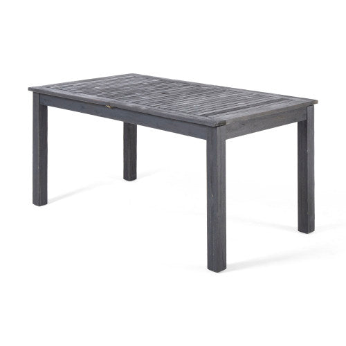 9-Piece Outdoor Dining Set with Extendable Acacia Wood Table and Cushioned Chairs