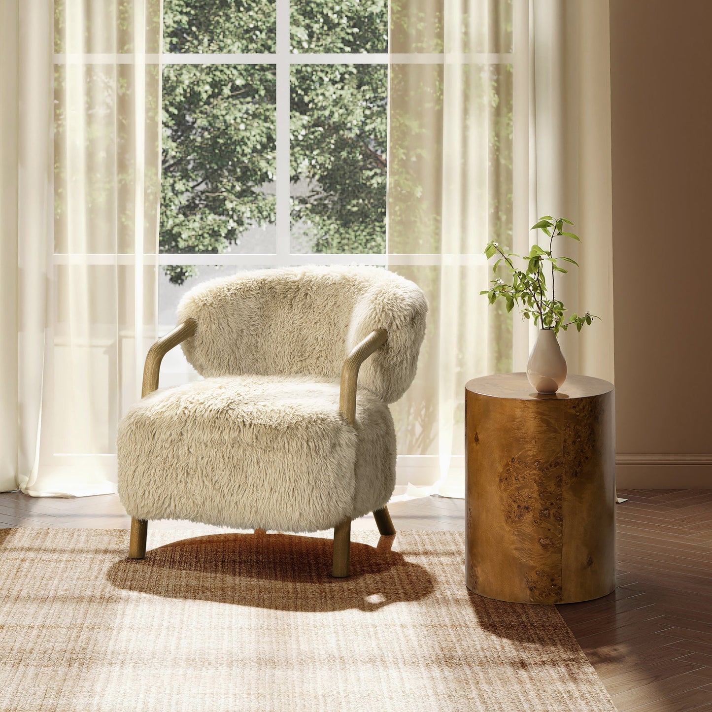 Becker 33" Rustic Accent Chair