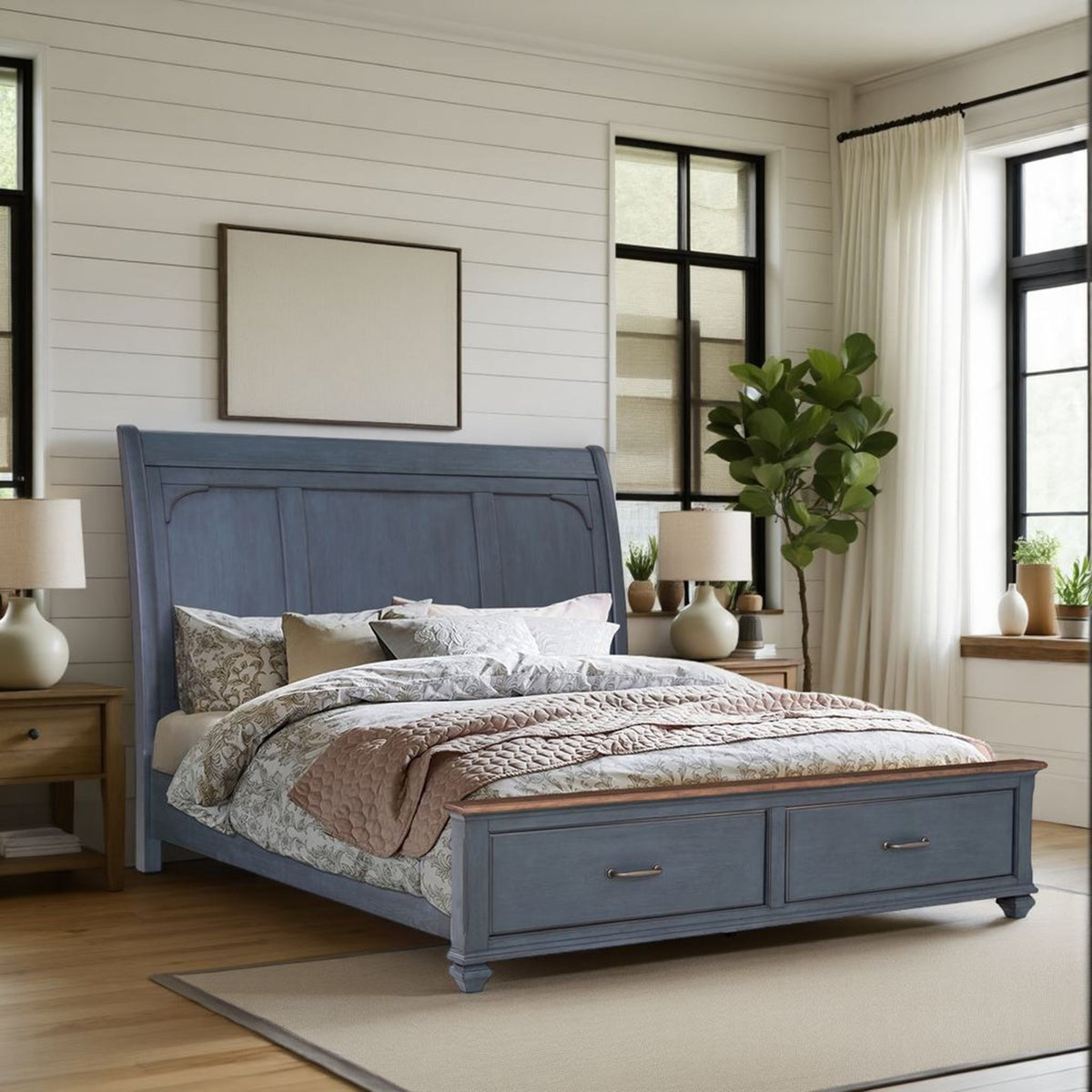 Sleigh Bed & USB Ports