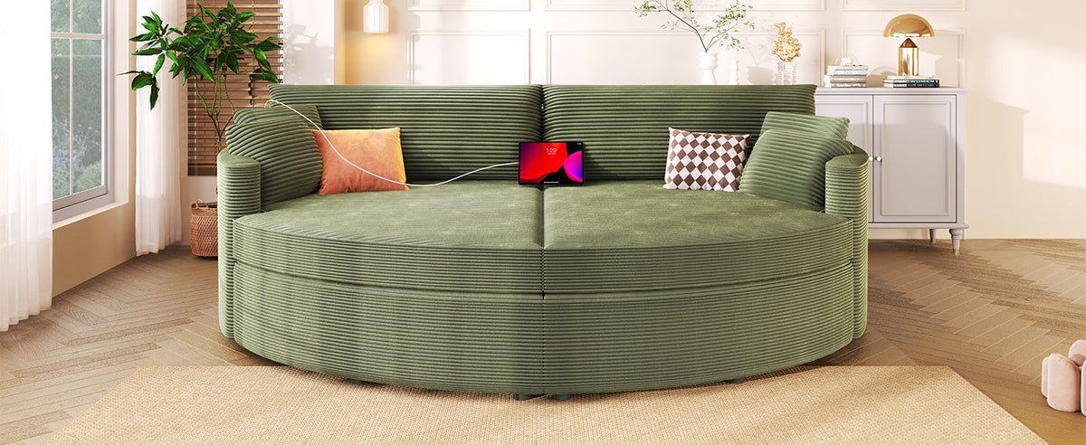 Oversized Double Chaise Lounge Sofa 102.3"