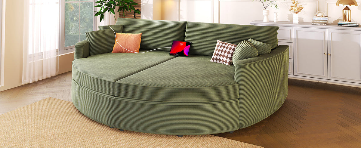 Oversized Double Chaise Lounge Sofa 102.3"