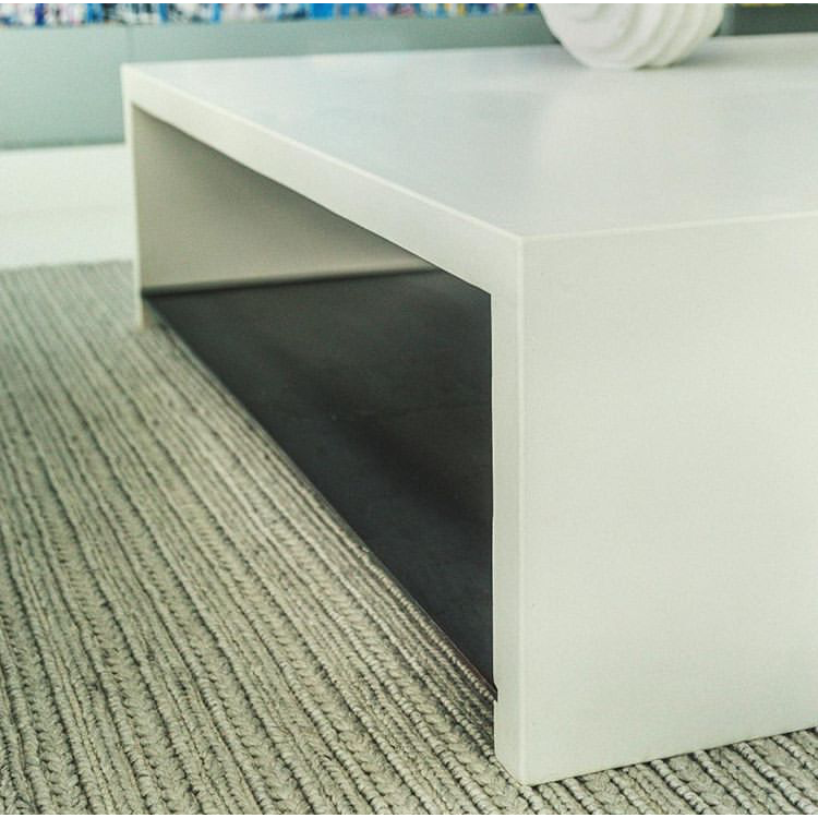 Lightweight Concrete Industrial Modern Coffee Table - 47x47x12