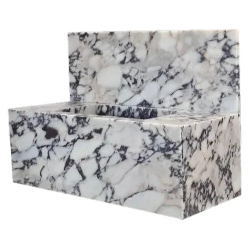 Calacatta Viola Marble Wall-mount Bathroom Sink 16x32 with Backsplash