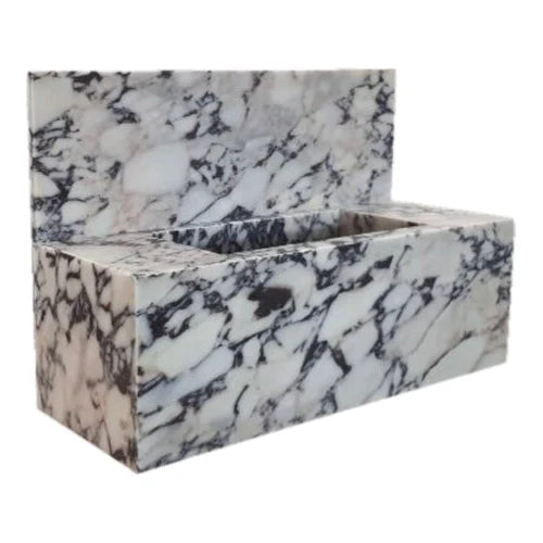 Calacatta Viola Marble Wall-mount Bathroom Sink 16x32 with Backsplash