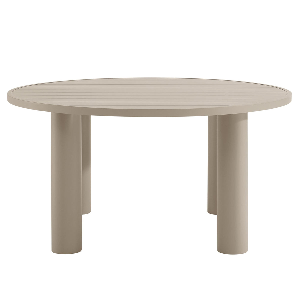 Nautica 5-Piece Round Outdoor Patio Aluminum Dining Table and Chairs Set