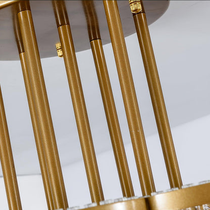 Layered Crystal Ceiling Light