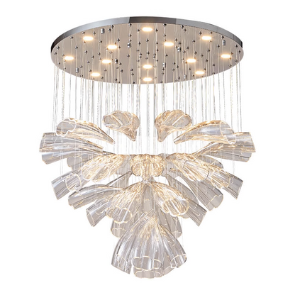 Glass Lotus Chandelier