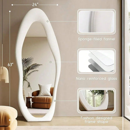 Mirror - Modern Wood Full-Length
