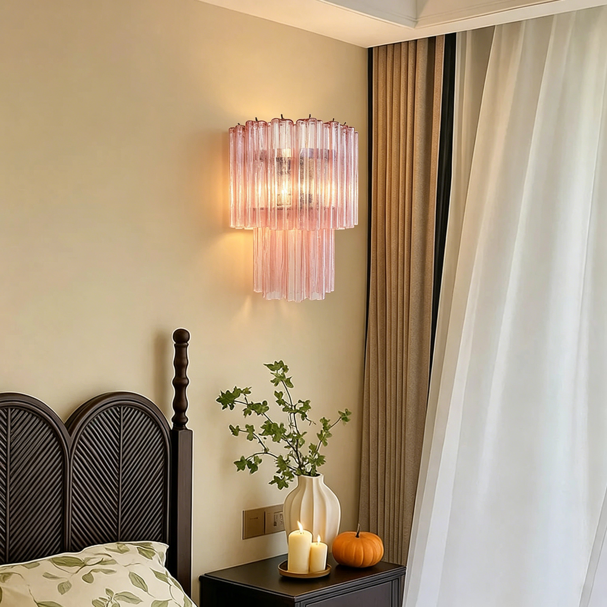 Murano Tubes Glass Wall Lamp