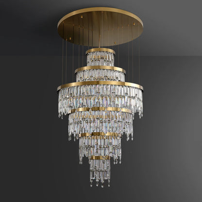 Prazzo Ring Staircase Crystal Chandelier