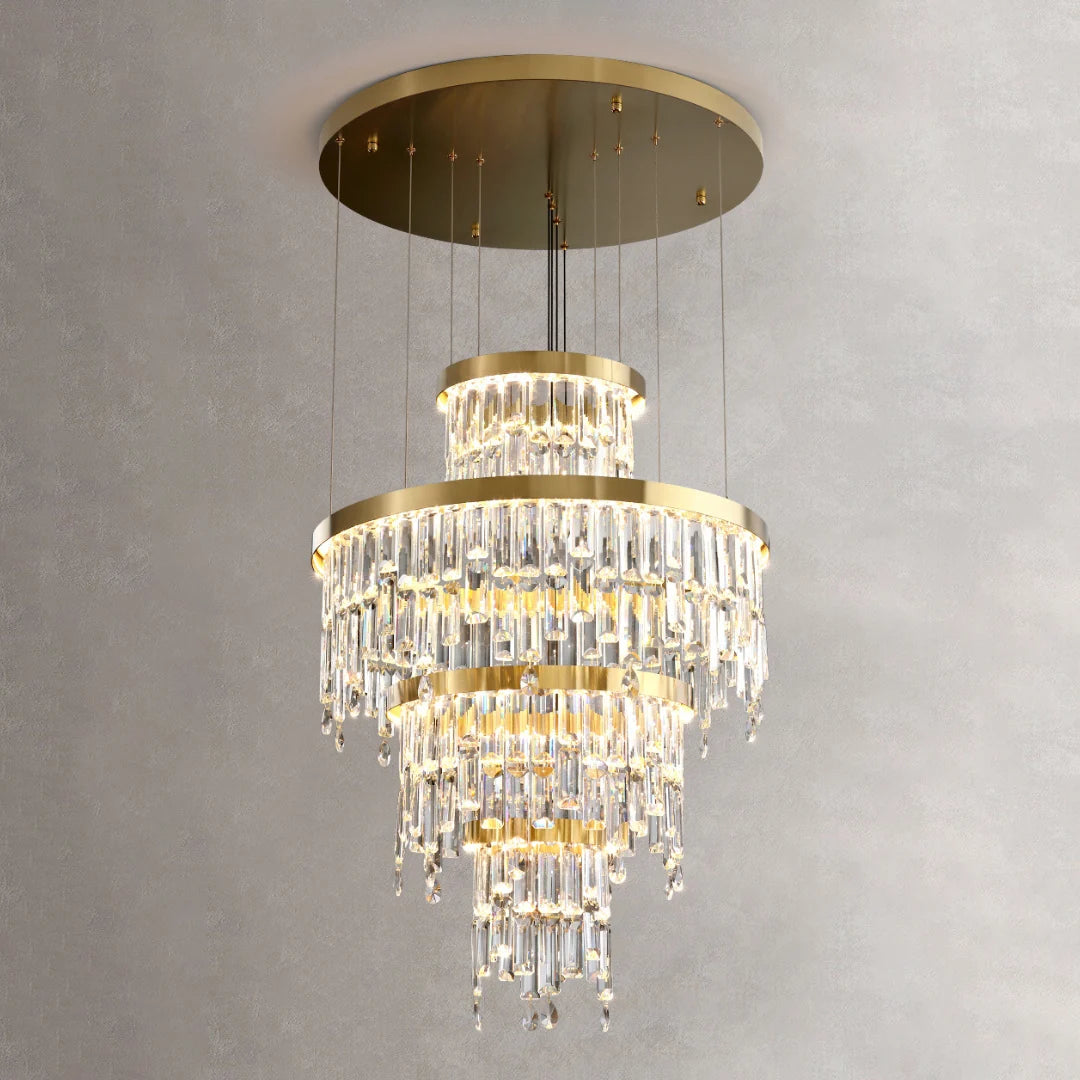 Prazzo Ring Staircase Crystal Chandelier