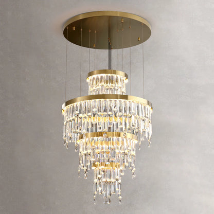 Prazzo Ring Staircase Crystal Chandelier
