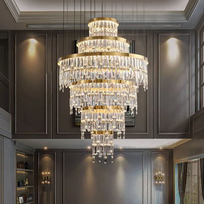 Prazzo Ring Staircase Crystal Chandelier