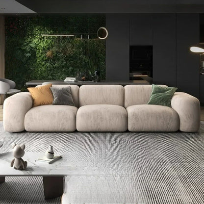 Comfortable Lounge Divano Soggiorno Di Lusso Luxury Furniture  Modern Living Room Sofas Minimalist Sectional Puff Corner Sofa