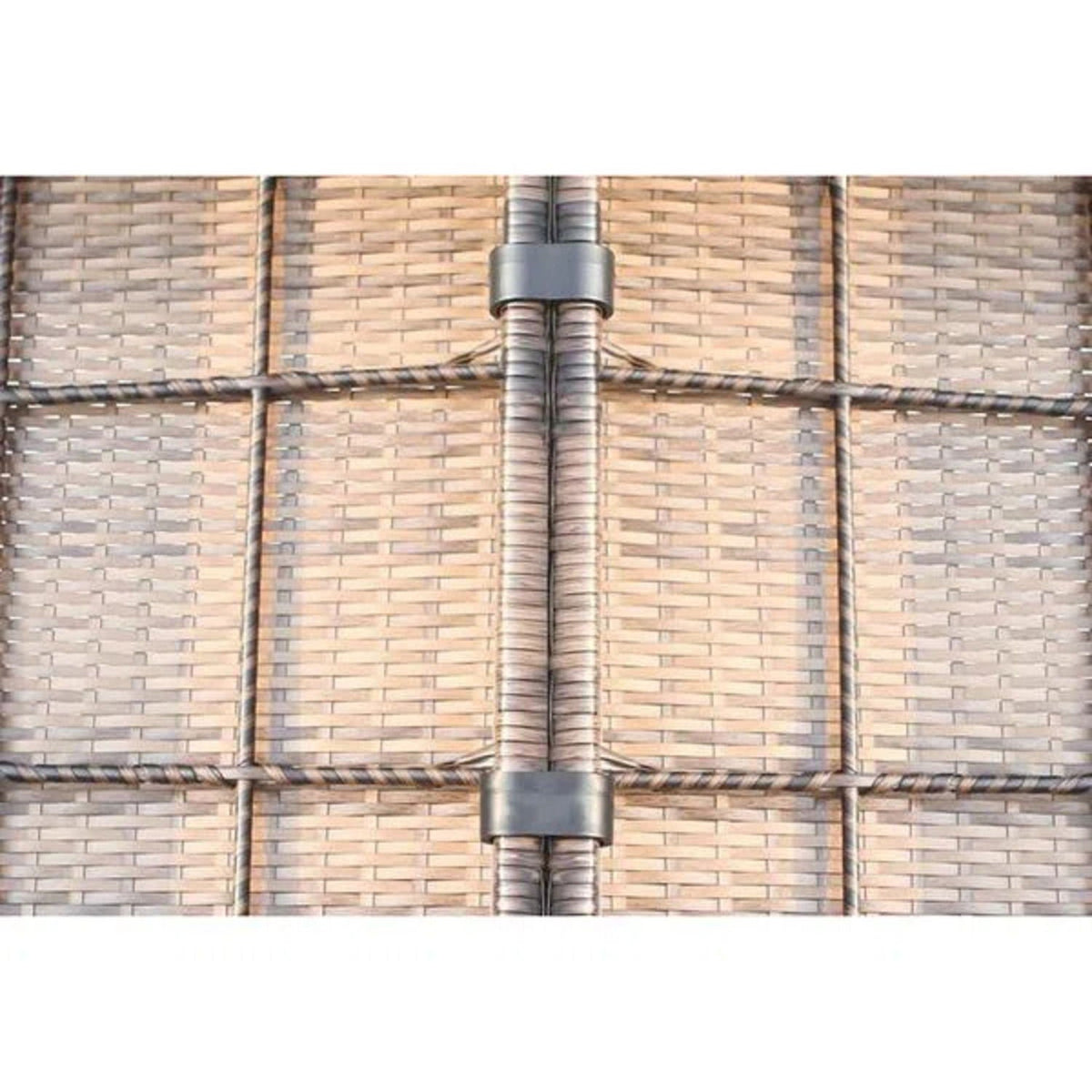 Outdoor Wicker Sectional With Weather Resistant Cushions And Table