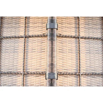 Outdoor Wicker Sectional With Weather Resistant Cushions And Table