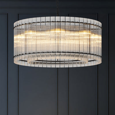 37" Modern Gold Round Chandelier