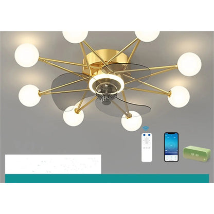 Ceiling Fan Light Modern Design for Living & Dining Room