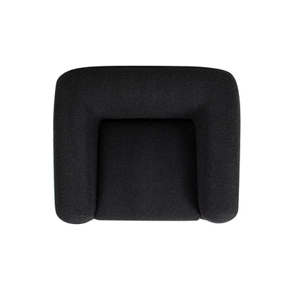 Alpine 44" Sherpa Arm Chair, Ebony