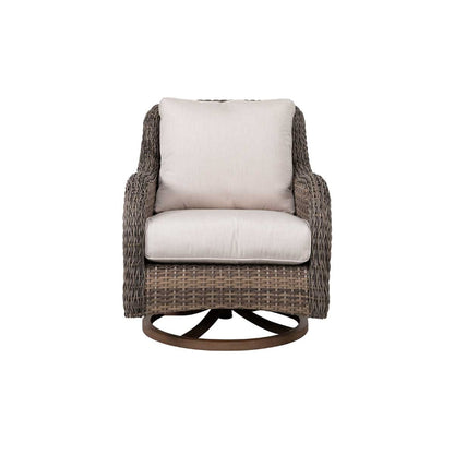 Mitchell 4-Piece Wicker Sofa Set with Swivel Rocking Chairs