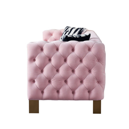 Chesterfield - Modern Tufted Living Room Sofa, 84.25''W Couch
