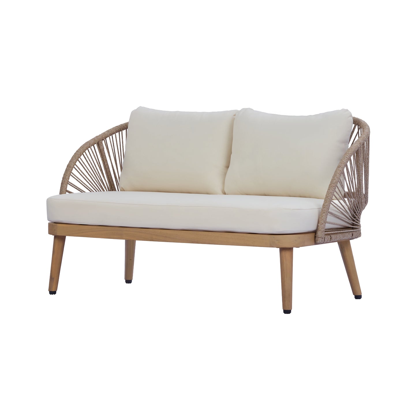 4-Piece Acacia Wood Patio Seating Set