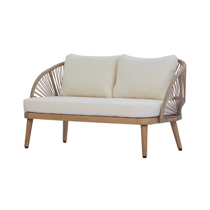 4-Piece Acacia Wood Patio Seating Set