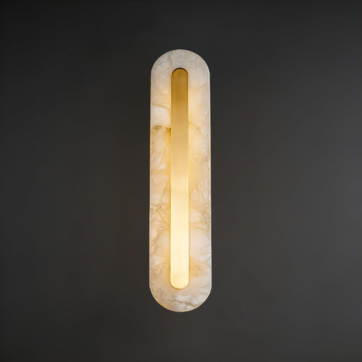 Oblong & Rectangular Alabaster Wall Sconces
